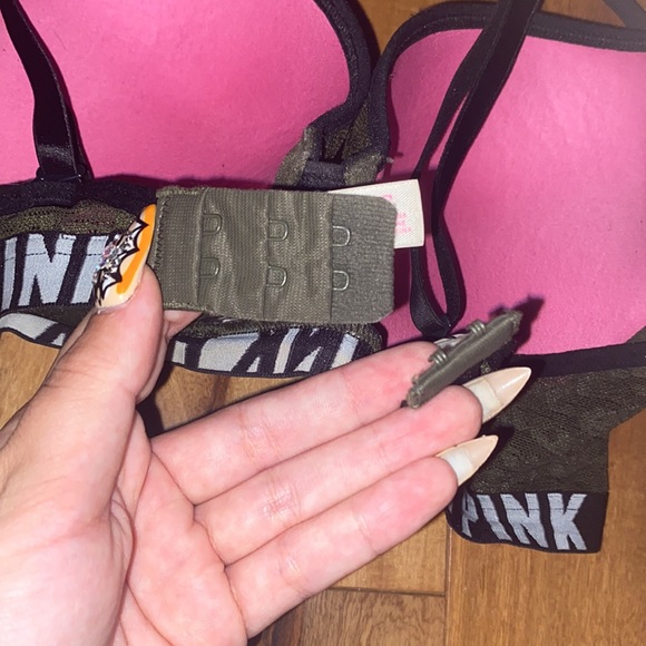 LIKE NEW- WEAR EVERYWHERE PUSH UP BRA - VICTORIAS SECRET PINK SIZE 34C - Picture 5 of 6